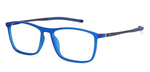 Blue Rectangle Full Rim Unisex Eyeglasses by Lenskart Air Online-145753
