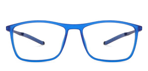 Blue Rectangle Full Rim Unisex Eyeglasses by Lenskart Air Online-145753