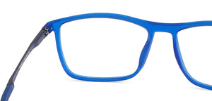 Blue Rectangle Full Rim Unisex Eyeglasses by Lenskart Air Online-145753