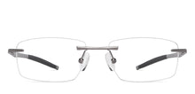 Load image into Gallery viewer, Grey Rectangle Rimless Unisex Eyeglasses by Lenskart Air-145757