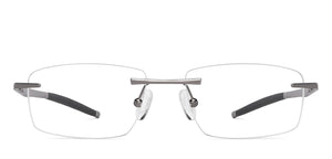 Grey Rectangle Rimless Unisex Eyeglasses by Lenskart Air-145757