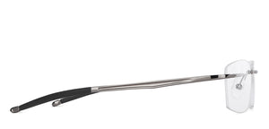 Grey Rectangle Rimless Unisex Eyeglasses by Lenskart Air-145757