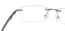 Load image into Gallery viewer, Grey Rectangle Rimless Unisex Eyeglasses by Lenskart Air-145757