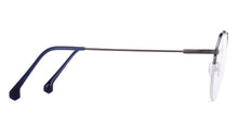 Load image into Gallery viewer, Gunmetal Geometric Half Rim Unisex Eyeglasses by Vincent Chase Online-134731