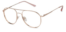 Load image into Gallery viewer, Gold Aviator Full Rim Unisex Eyeglasses by Vincent Chase Computer Glasses-138198