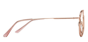 Gold Aviator Full Rim Unisex Eyeglasses by Vincent Chase Computer Glasses-138198