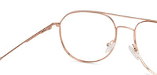 Load image into Gallery viewer, Gold Aviator Full Rim Unisex Eyeglasses by Vincent Chase Computer Glasses-138198