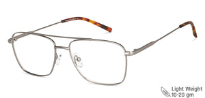Gunmetal Square Full Rim Unisex Eyeglasses by Vincent Chase-142702