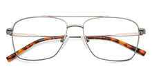 Load image into Gallery viewer, Gunmetal Square Full Rim Unisex Eyeglasses by Vincent Chase-142702