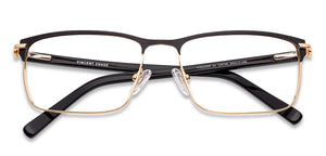 Black Rectangle Full Rim Unisex Eyeglasses by Vincent Chase-134745