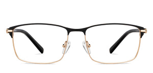 Black Rectangle Full Rim Unisex Eyeglasses by Vincent Chase-203782