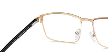 Load image into Gallery viewer, Black Rectangle Full Rim Unisex Eyeglasses by Vincent Chase-203782