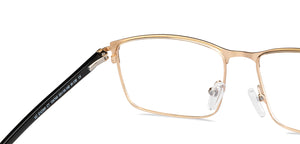 Black Rectangle Full Rim Unisex Eyeglasses by Vincent Chase-203782