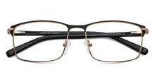 Load image into Gallery viewer, Black Rectangle Full Rim Unisex Eyeglasses by Vincent Chase-203782