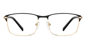 Black Rectangle Full Rim Unisex Eyeglasses by Vincent Chase-147938