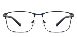 Black Rectangle Full Rim Unisex Eyeglasses by Vincent Chase-147939
