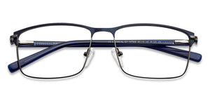 Black Rectangle Full Rim Unisex Eyeglasses by Vincent Chase-147939