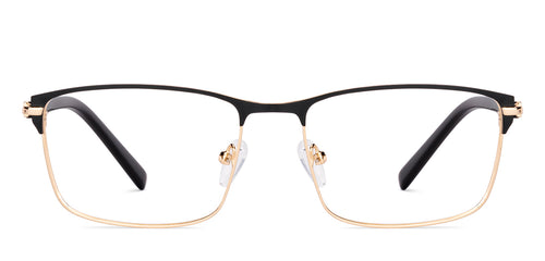 Black Rectangle Full Rim Unisex Eyeglasses by Vincent Chase-147940