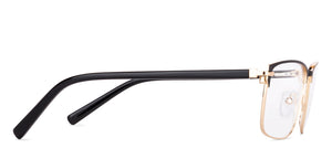 Black Rectangle Full Rim Unisex Eyeglasses by Vincent Chase-147940