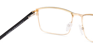Black Rectangle Full Rim Unisex Eyeglasses by Vincent Chase-147940