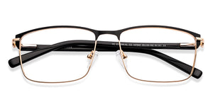 Black Rectangle Full Rim Unisex Eyeglasses by Vincent Chase-147940