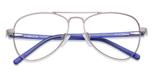 Load image into Gallery viewer, Gunmetal Aviator Full Rim Unisex Eyeglasses by Vincent Chase Computer Glasses-138167