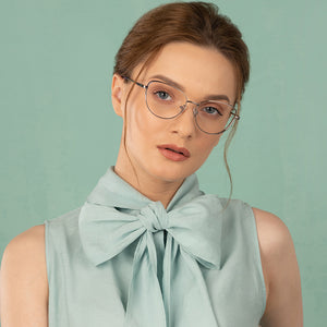 Gunmetal Cat Eye Full Rim Medium Women Eyeglasses by Vincent Chase Online-142835