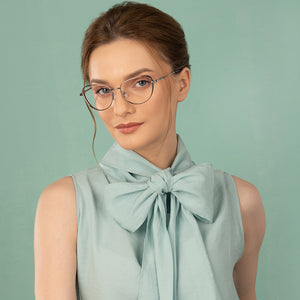 Gunmetal Cat Eye Full Rim Medium Women Eyeglasses by Vincent Chase Online-142835