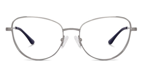 Gunmetal Cat Eye Full Rim Medium Women Eyeglasses by Vincent Chase Online-142835