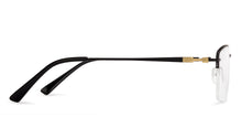 Load image into Gallery viewer, Black Rectangle Half Rim Medium Unisex Eyeglasses by Vincent Chase Online-134751