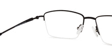 Load image into Gallery viewer, Black Rectangle Half Rim Medium Unisex Eyeglasses by Vincent Chase Online-134751