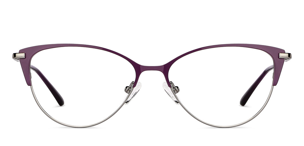 Purple Cat Eye Full Rim Women Eyeglasses by Vincent Chase-145706