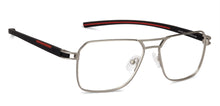 Load image into Gallery viewer, Gunmetal Geometric Full Rim Unisex Eyeglasses by Vincent Chase-134763