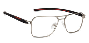 Gunmetal Geometric Full Rim Unisex Eyeglasses by Vincent Chase-134763