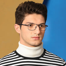 Load image into Gallery viewer, Blue Geometric Full Rim Unisex Eyeglasses by Vincent Chase-134764