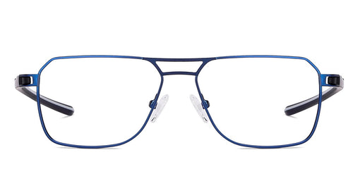 Blue Geometric Full Rim Unisex Eyeglasses by Vincent Chase-134764