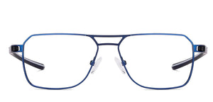 Blue Geometric Full Rim Unisex Eyeglasses by Vincent Chase-134764