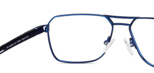 Blue Geometric Full Rim Unisex Eyeglasses by Vincent Chase-134764