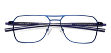 Load image into Gallery viewer, Blue Geometric Full Rim Unisex Eyeglasses by Vincent Chase-134764