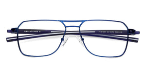 Blue Geometric Full Rim Unisex Eyeglasses by Vincent Chase-134764