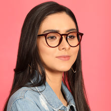 Load image into Gallery viewer, Red Round Full Rim Unisex Eyeglasses by Lenskart Air Online-134766