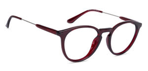 Red Round Full Rim Unisex Eyeglasses by Lenskart Air Online-134766