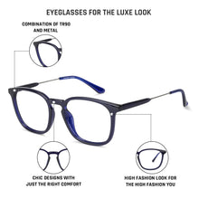 Load image into Gallery viewer, Blue Wayfarer Full Rim Unisex Eyeglasses by Lenskart Air Online-134769