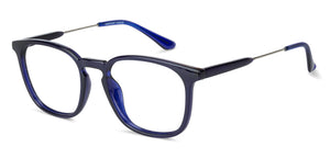 Blue Wayfarer Full Rim Unisex Eyeglasses by Lenskart Air Online-134769