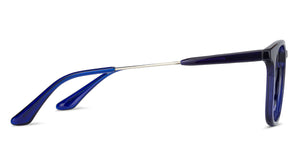 Blue Wayfarer Full Rim Unisex Eyeglasses by Lenskart Air Online-134769