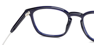 Blue Wayfarer Full Rim Unisex Eyeglasses by Lenskart Air Online-134769