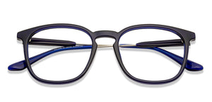 Blue Wayfarer Full Rim Unisex Eyeglasses by Lenskart Air Online-134769