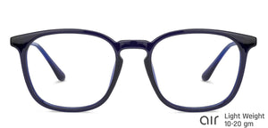 Blue Wayfarer Full Rim Unisex Eyeglasses by Lenskart Air Online-134769