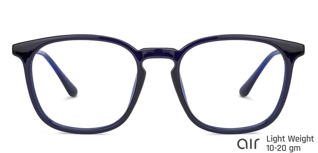 Blue Wayfarer Full Rim Unisex Eyeglasses by Lenskart Air Online-134769