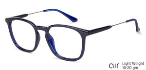 Blue Wayfarer Full Rim Unisex Eyeglasses by Lenskart Air Online-134769